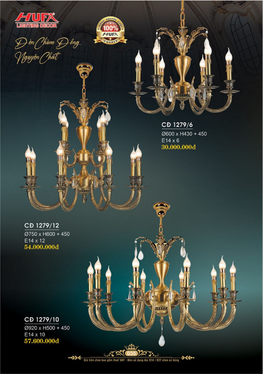 Bảng giá đèn trang trí HUFA